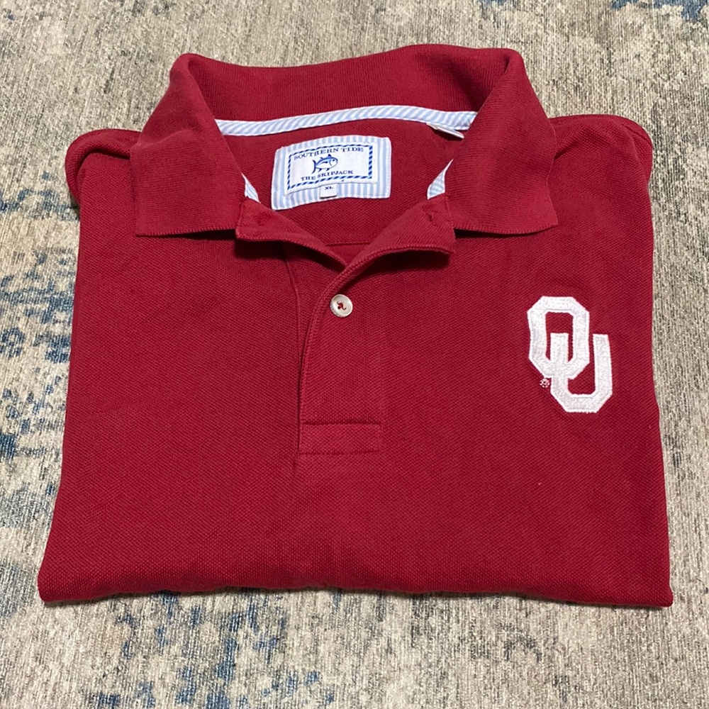 Oklahoma Southern Tide polo XL